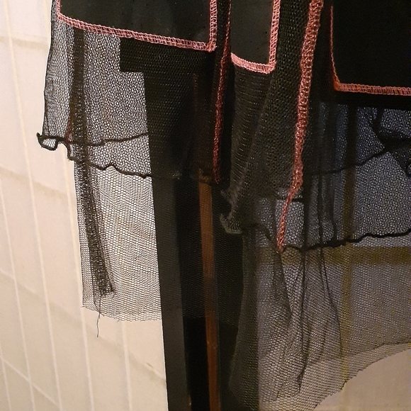 Lani Black and Pink Tutu Inspired Skirt Side Zip and Tulle Underskirt size M - L - Picture 3 of 7